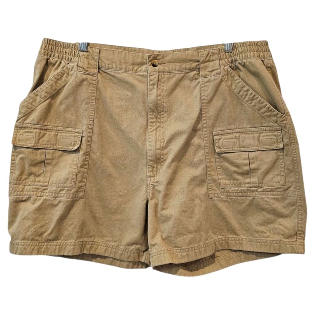 Timber Creek By Wrangler Cargo Khaki 100% Cotton Shorts Size 44
